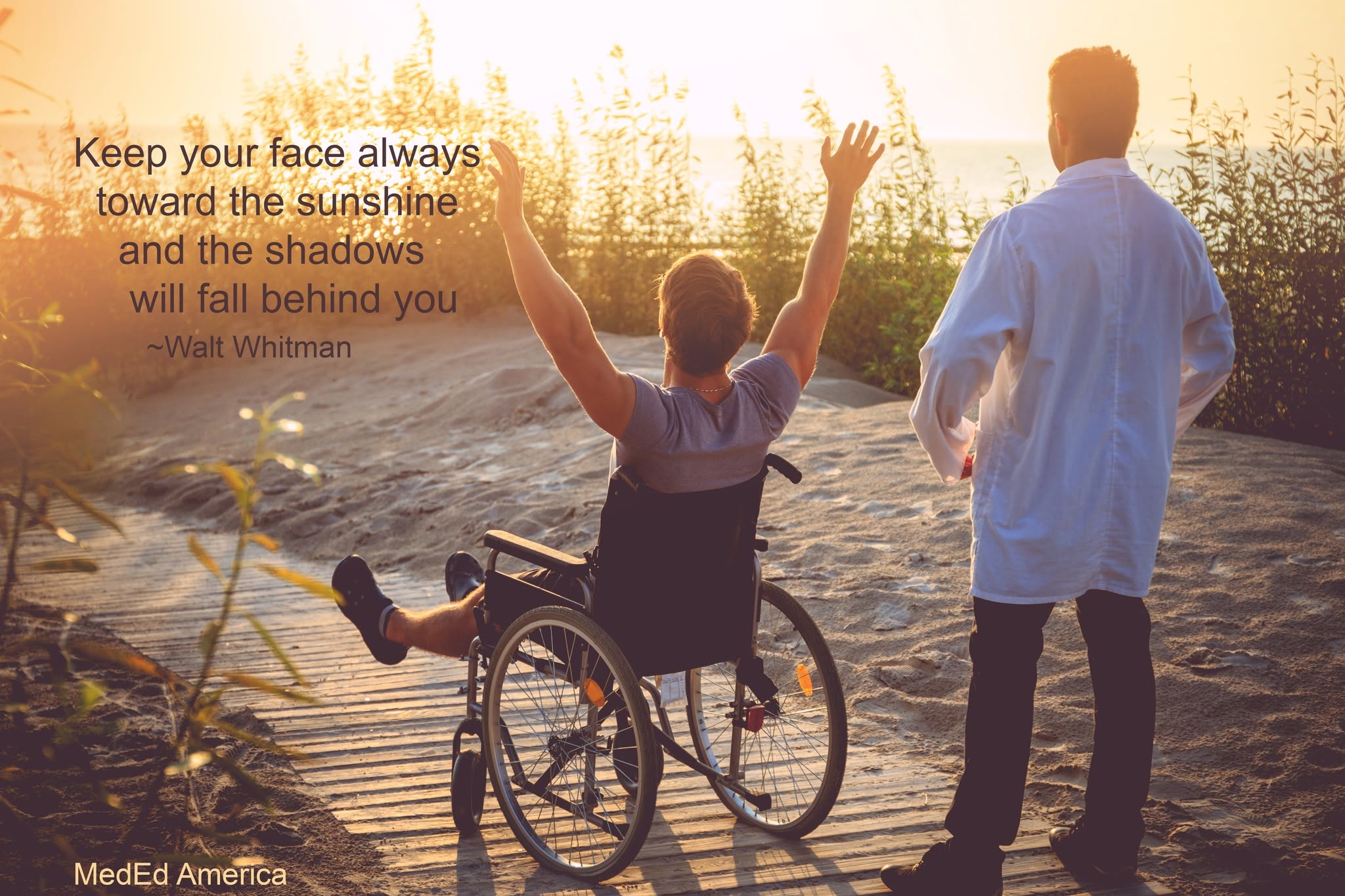 Caregiver and Client at Beach